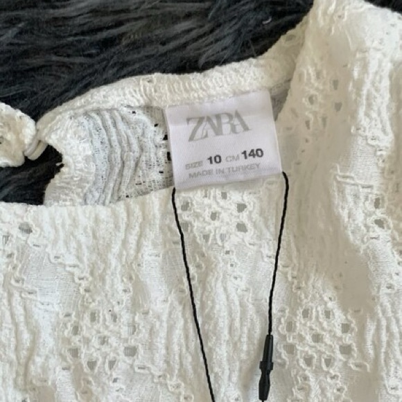 Zara TIERED SWISS EMBROIDERY DRESS - Picture 6 of 7